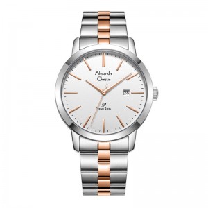 Alexandre Christie AC 1007 Silver Rosegold White Man MDBTRSL